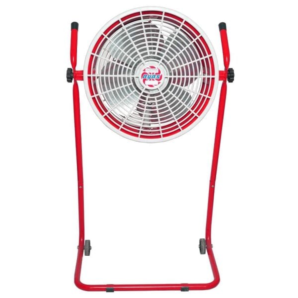 Ayas DEVEKUŞU Retro Tekerlekli Sanayi Tipi Vantilatör - Kırmızı