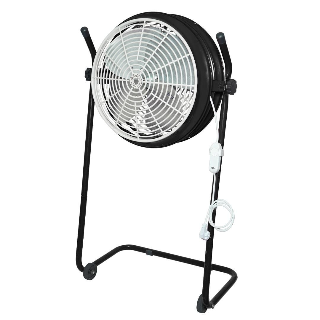 Ayas DEVEKUŞU Retro Tekerlekli Sanayi Tipi Vantilatör - Siyah