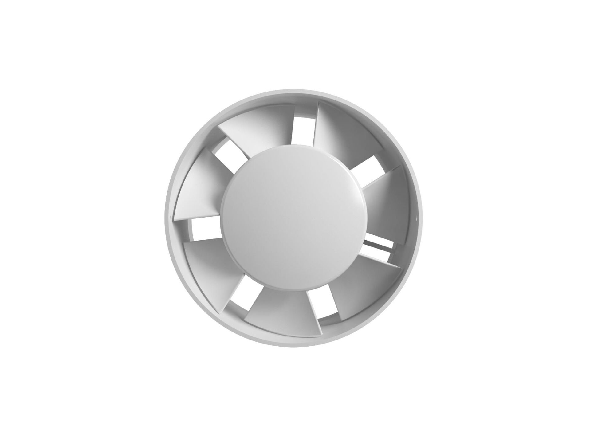 125 mm (12,5 cm) 220 Volt Plastik Kanal Tipi Fan (VP BEYAZ 5)