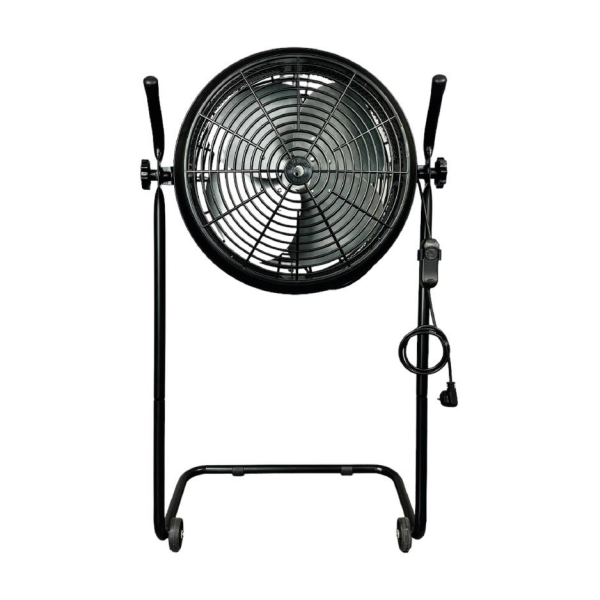 Ayas DEVEKUŞU Retro Tekerlekli Sanayi Tipi Vantilatör - Siyah Kasa