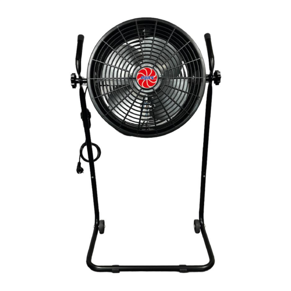 Ayas DEVEKUŞU Retro Tekerlekli Sanayi Tipi Vantilatör - Siyah Kasa