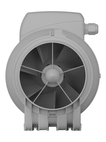 TYPHOON-125 (240-355 m³/h) Karma Akışlı Plastik Kanal Fanı
