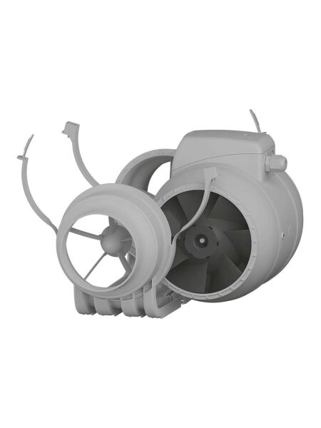 TYPHOON-125 (240-355 m³/h) Karma Akışlı Plastik Kanal Fanı