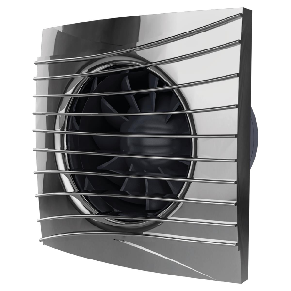 100 mm (10 cm) Sessiz Klapeli Banyo Fanı (SILENT CHROME 4C)