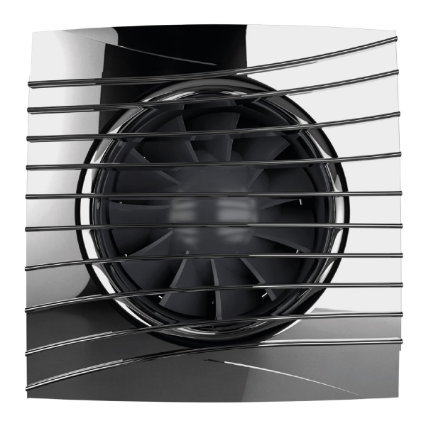 100 mm (10 cm) Sessiz Klapeli Banyo Fanı (SILENT CHROME 4C)