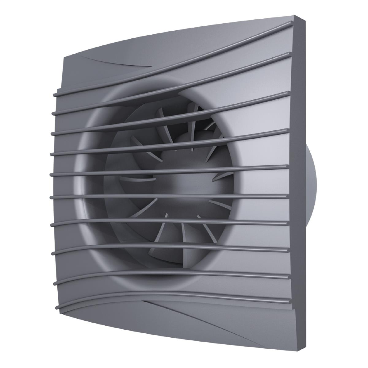 100 mm (10 cm) Sessiz Klapeli Banyo Fanı (SILENT DARK METAL 4C)