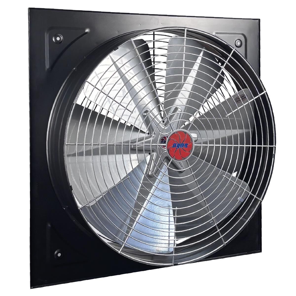 Ayas 60 cm Kare Sanayi Tipi Aspiratör 380 Volt Trifaze (Siyah Kasa)