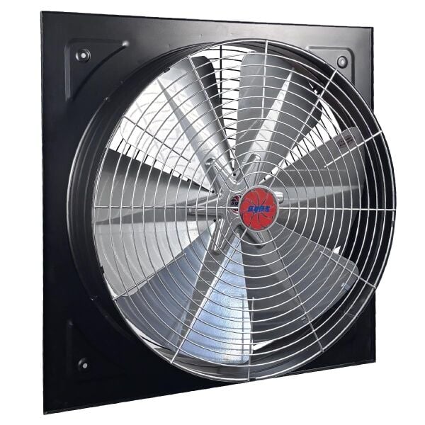 Ayas 60 cm Kare Sanayi Tipi Aspiratör 380 Volt Trifaze (Siyah Kasa)