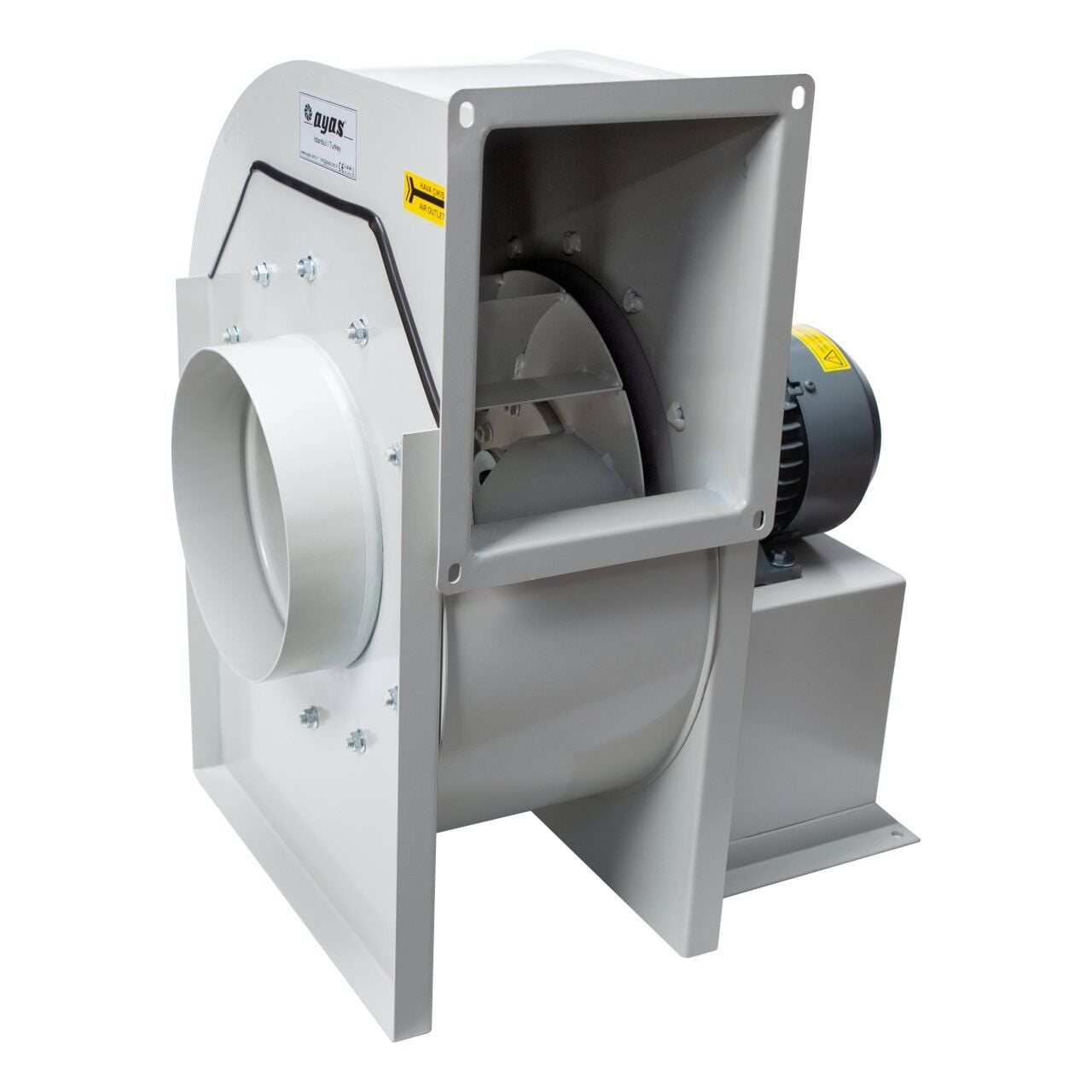 Ayas 2500 m3/h 450Pa Alçak Basınçlı Radyal Salyangoz Fan - ABS-2