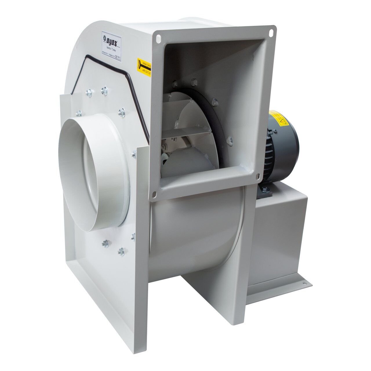 Ayas 3500 m3/h 600Pa Alçak Basınçlı Radyal Salyangoz Fan - ABS-3
