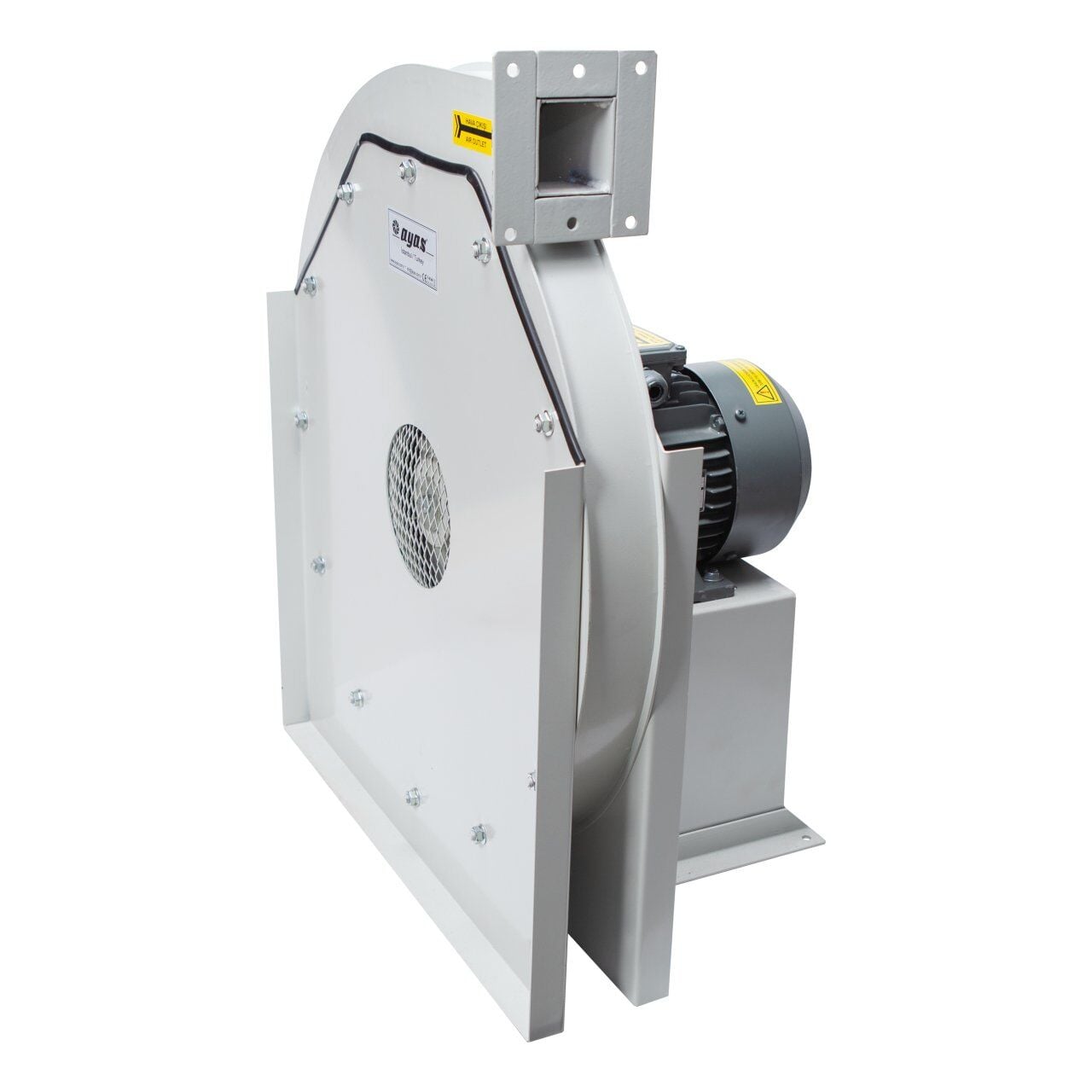 Ayas 1500m3/h 10000Pa Yüksek Basınçlı Radyal Salyangoz Fan - YBS-9